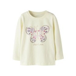 NAME IT Mini Deppa langærmet top - Pear Sorbet
