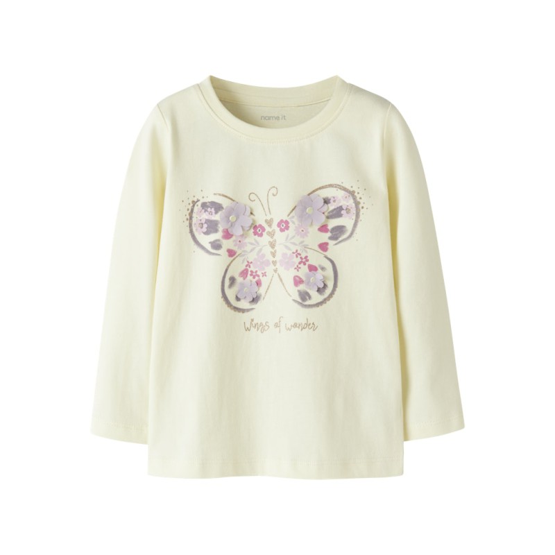 NAME IT Mini Deppa langærmet top - Pear Sorbet