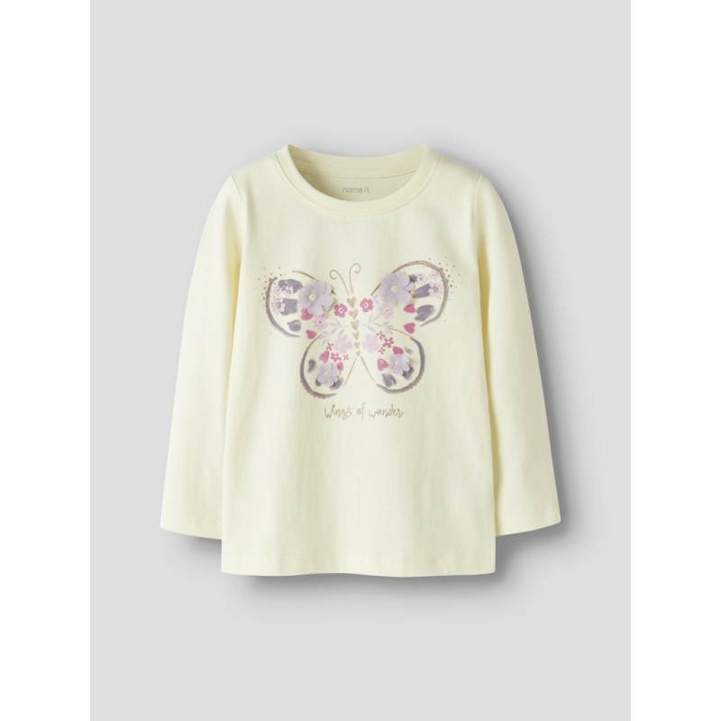 NAME IT Mini Deppa langærmet top - Pear Sorbet