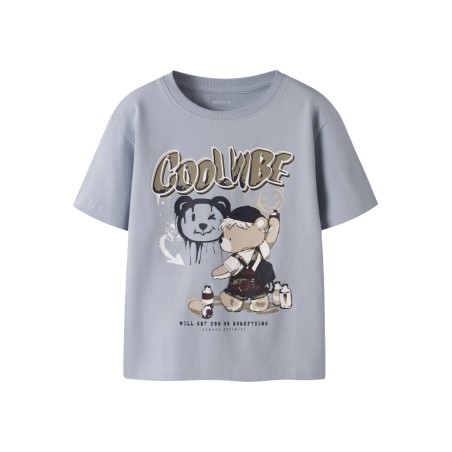 NAME IT Mini Digro S/S Top - Blue Fog