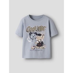 NAME IT Mini Digro S/S Top - Blue Fog