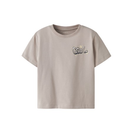 NAME IT Mini Digro S/S Top - Chateau Gray