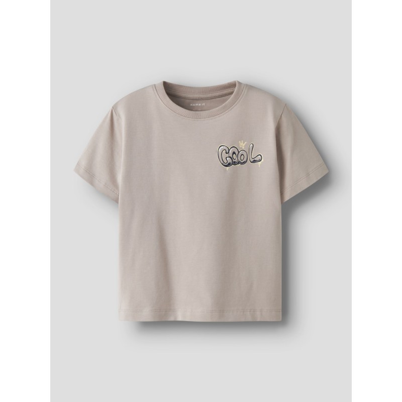 NAME IT Mini Digro S/S Top - Chateau Gray