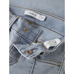 NAME IT Mini Polly Skinny Bootcut Jeans - Light Blue Denim