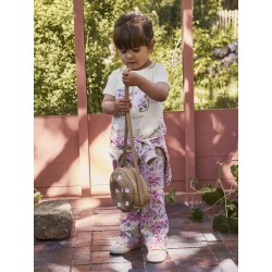 NAME IT Mini Dartias Flared Bukser - Peyote Melange