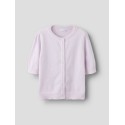 NAME IT KIDS Nabeth S/S Strik Cardigan - Lavender Fog