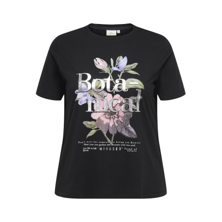 ONLY CARMAKOMA Payton S/S Jeans T-shirt - Sort
