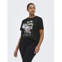 ONLY CARMAKOMA Payton S/S Jeans T-shirt - Sort