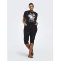 ONLY CARMAKOMA Payton S/S Jeans T-shirt - Sort