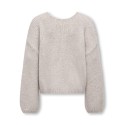 KIDS ONLY Dinea L/S Vendbar Strik Pullover - Pumice Stone