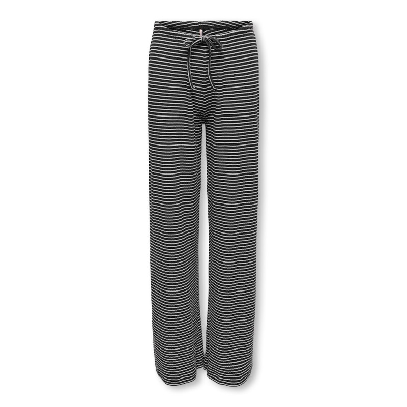 KIDS ONLY Pamia stribede bukser - Black