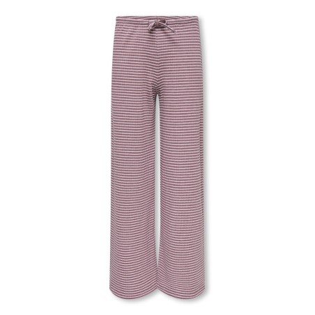 KIDS ONLY Pamia stribede bukser - Rose Brown