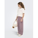 KIDS ONLY Pamia stribede bukser - Rose Brown