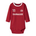 NAME IT BABY Unisex langærmet team body - True Red