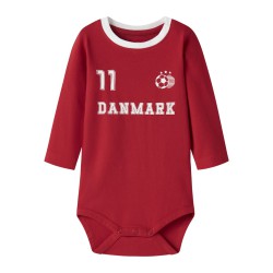 NAME IT BABY Unisex langærmet team body - True Red