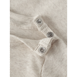 NAME IT BABY Haball langærmet body - Peyote Melange