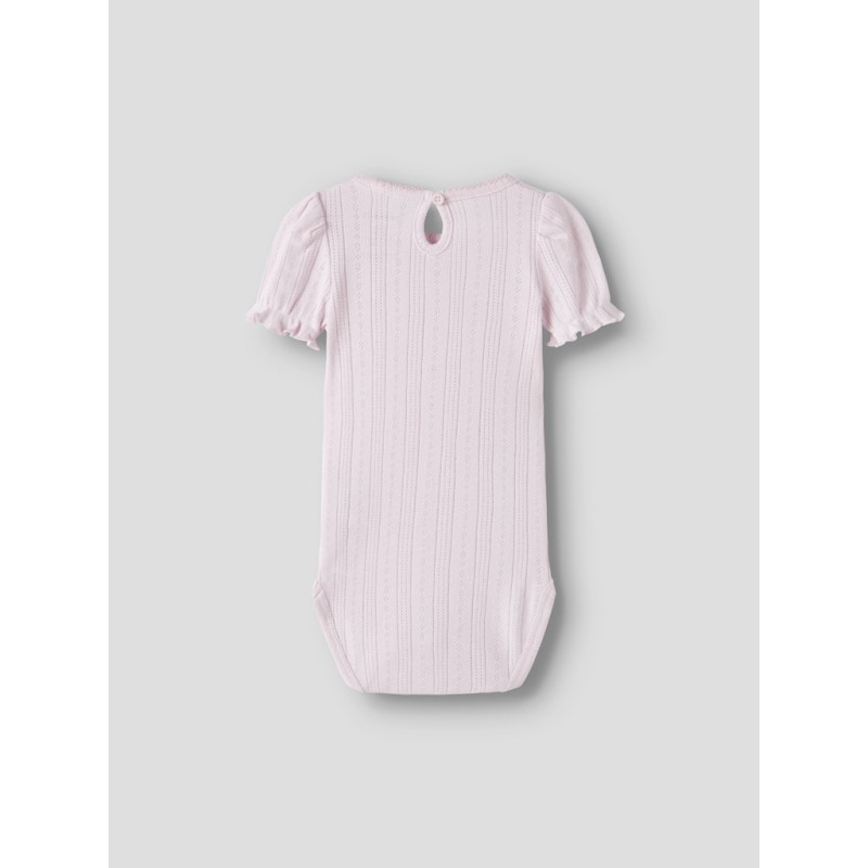 NAME IT BABY Happy kortærmet body -  Cradle Pink