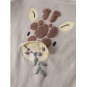 NAME IT BABY Hole langærmet body - Chateau Gray