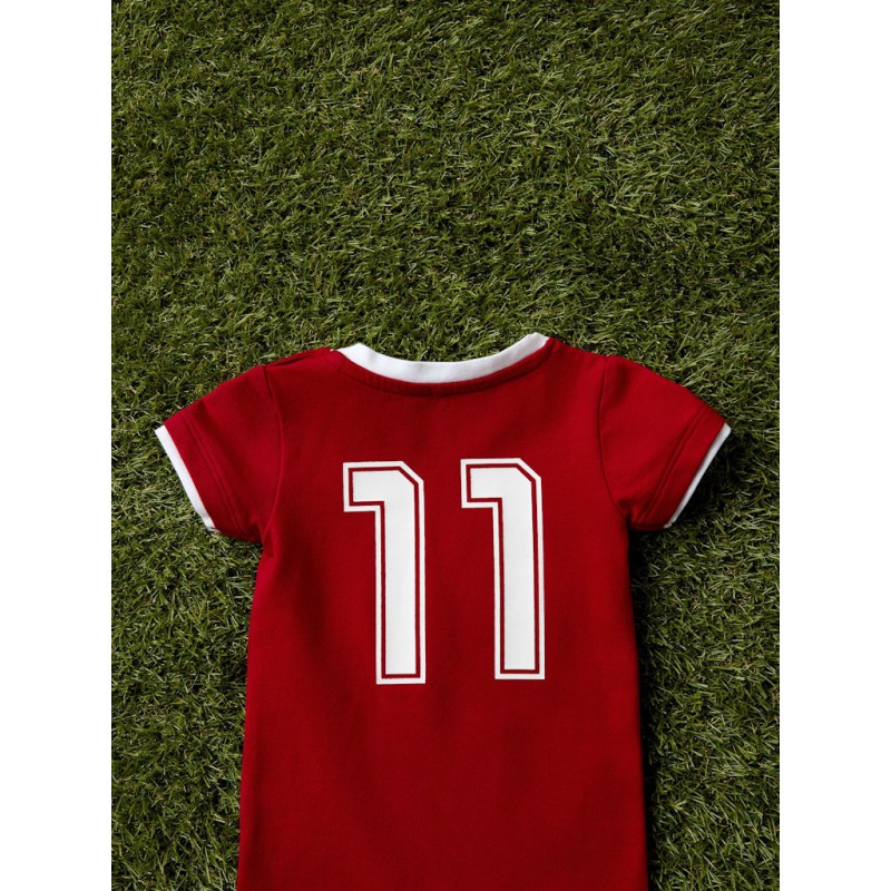 NAME IT BABY Unisex Hi team bodysuit - True Red