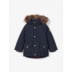 NAME IT Kids Parka Vinterjakke - Dark Sapphire