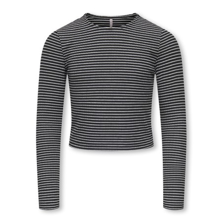 KIDS ONLY Pamia langærmet bluse - Black