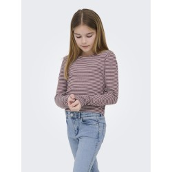 KIDS ONLY Pamia langærmet bluse - Rose Brown