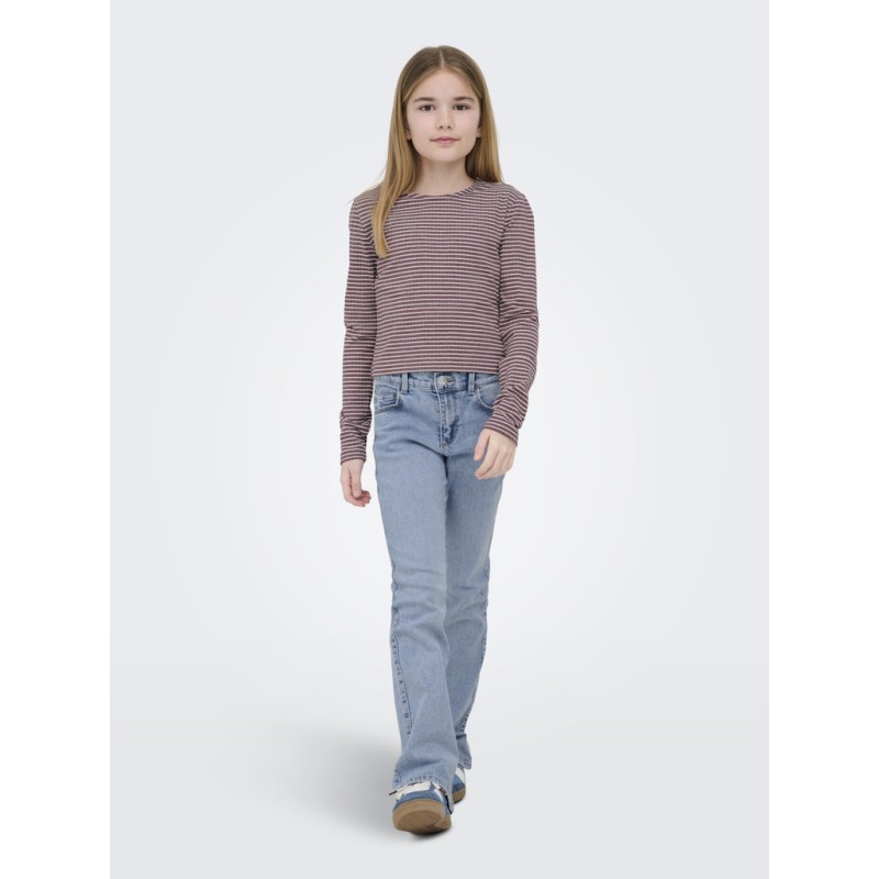 KIDS ONLY Pamia langærmet bluse - Rose Brown