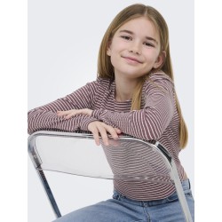 KIDS ONLY Pamia langærmet bluse - Rose Brown