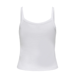 ONLY Vira S/L Rib Top - Bright White