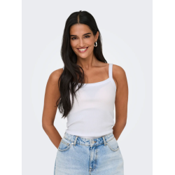 ONLY Vira S/L Rib Top - Bright White