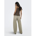 ONLY Vira S/L Rib Top - Chocolate Martini