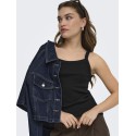 ONLY Vira S/L Rib Top - Black