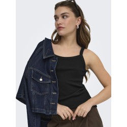 ONLY Vira S/L Rib Top - Black