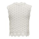ONLY Luna Rund Hals Tank Strik - Cloud Dancer