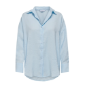 ONLY Zazima L/s Loose Fit Skjorte - Chambray Blue