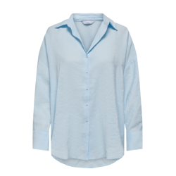 ONLY Zazima L/s Loose Fit Skjorte - Chambray Blue