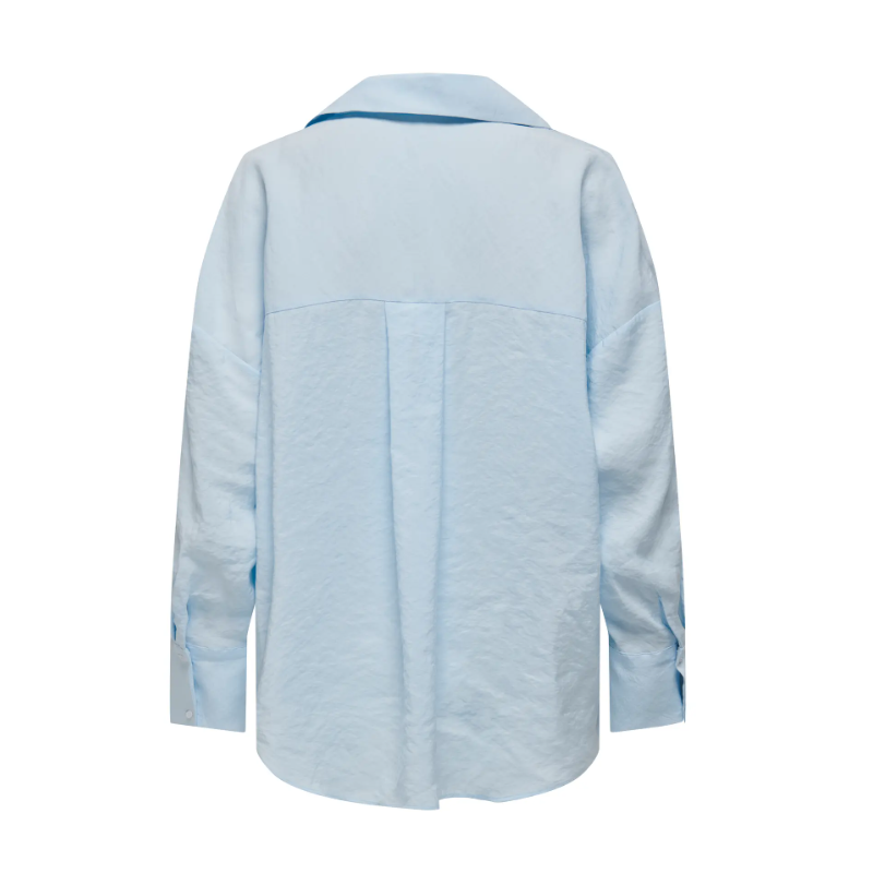 ONLY Zazima L/s Loose Fit Skjorte - Chambray Blue