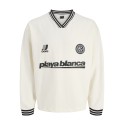 JACK & JONES Club Football langærmet bluse - Cloud Dancer