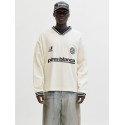 JACK & JONES Club Football langærmet bluse - Cloud Dancer