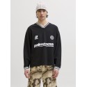 JACK & JONES Club Football langærmet bluse - Black