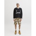 JACK & JONES Club Football langærmet bluse - Black