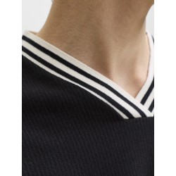 JACK & JONES Club Football langærmet bluse - Black