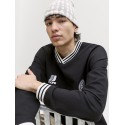 JACK & JONES Club Football langærmet bluse - Black
