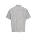 JACK & JONES  Dazur Seersucker Ternet Kortærmet Skjorte - Antique White
