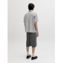 JACK & JONES  Dazur Seersucker Ternet Kortærmet Skjorte - Antique White