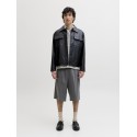 JACK & JONES  Dazur Seersucker Ternet Kortærmet Skjorte - Antique White