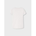 NAME IT Kids Violine T-shirt - White Alyssum