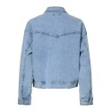 PIECES Elma Denim Jakke - Light Blue Denim