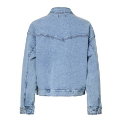 PIECES Elma Denim Jakke - Light Blue Denim