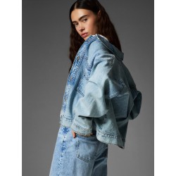 PIECES Elma Denim Jakke - Light Blue Denim